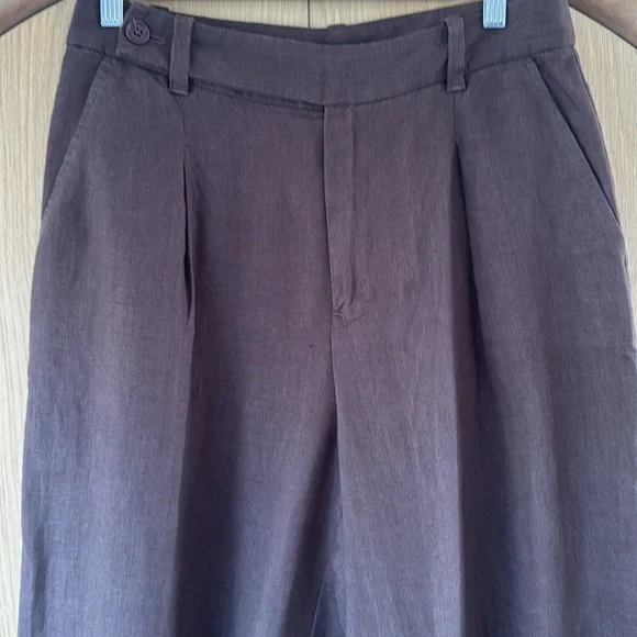 Madewell The Harlow Wide-Leg Pant in 100% Linen - Picture 8 of 12